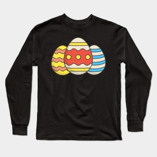 Colorful easter eggs Long Sleeve T-Shirt